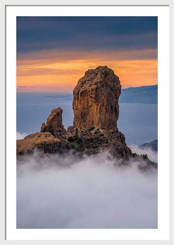 Roque Nublo At Dusk
