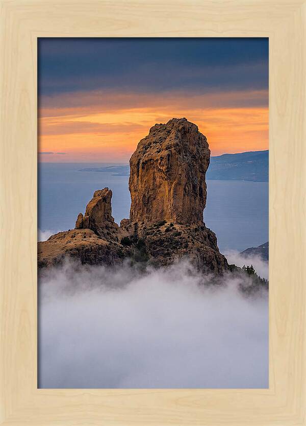 Roque Nublo At Dusk