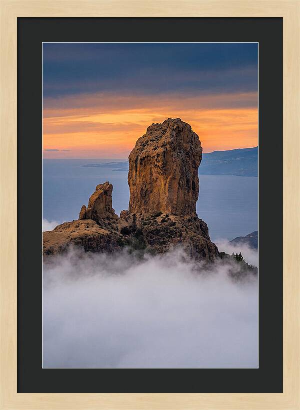 Roque Nublo At Dusk