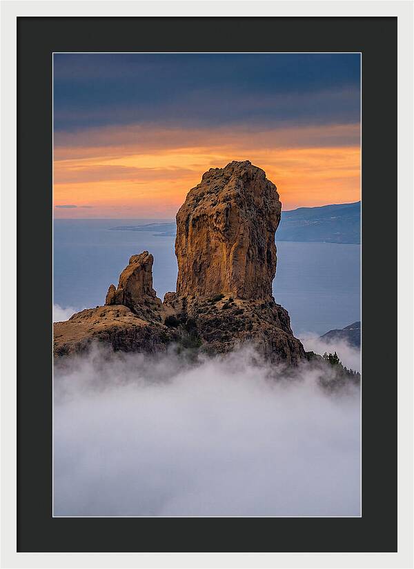 Roque Nublo At Dusk