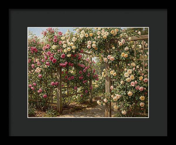 Rose Arbor In Bloom