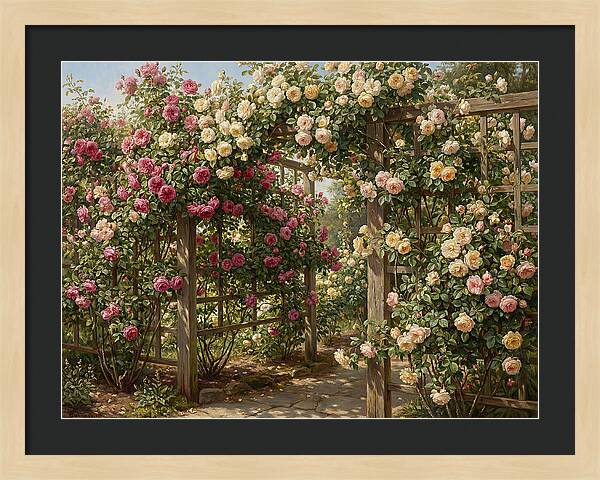 Rose Arbor In Bloom