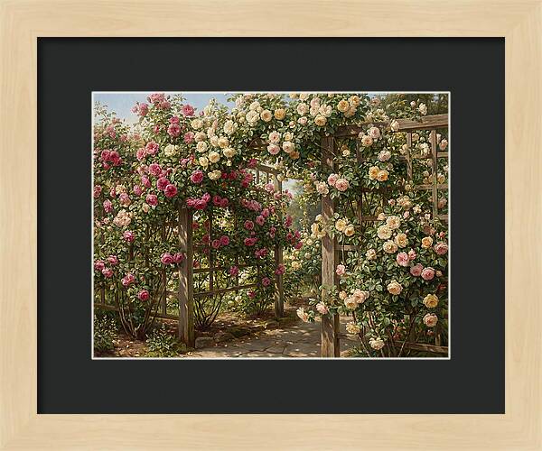 Rose Arbor In Bloom
