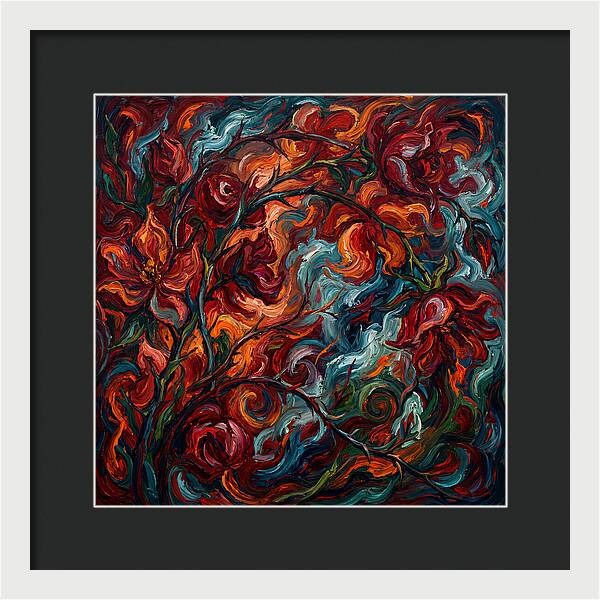 Rose Arbor In Expressionist Style
