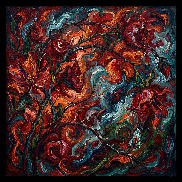 Rose Arbor In Expressionist Style