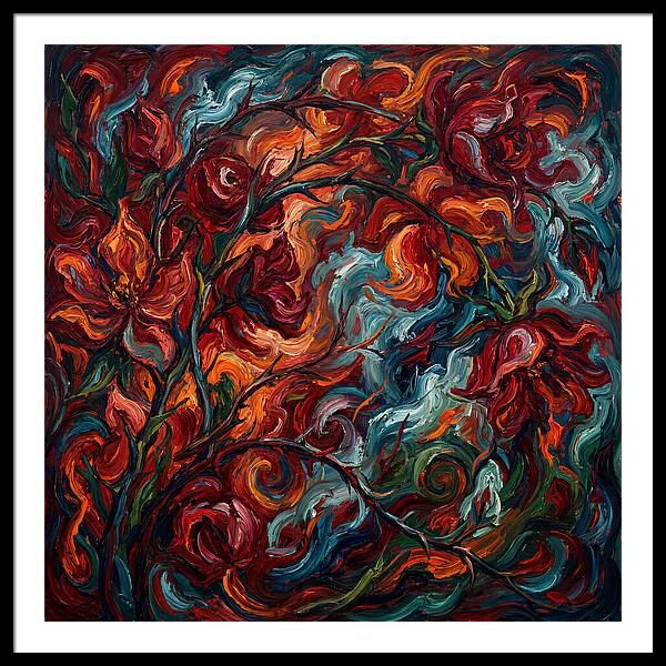 Rose Arbor In Expressionist Style