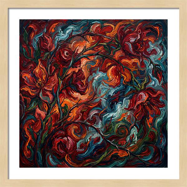 Rose Arbor In Expressionist Style