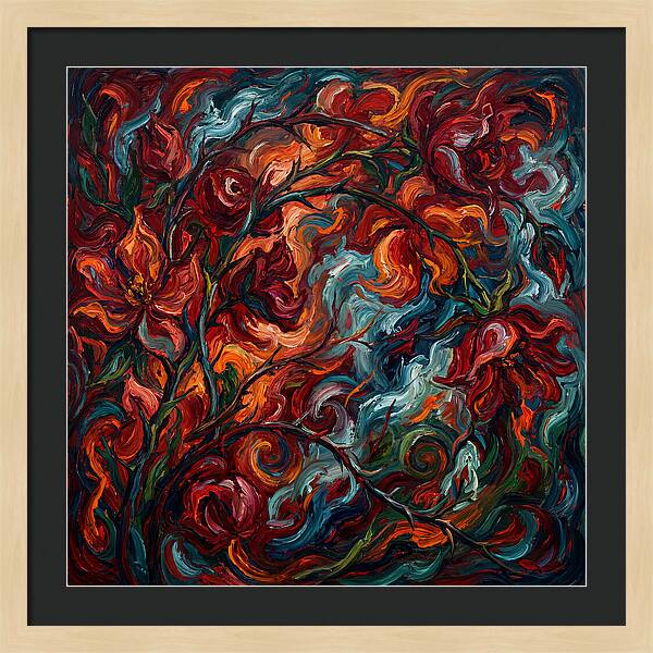 Rose Arbor In Expressionist Style