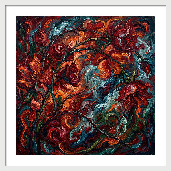 Rose Arbor In Expressionist Style