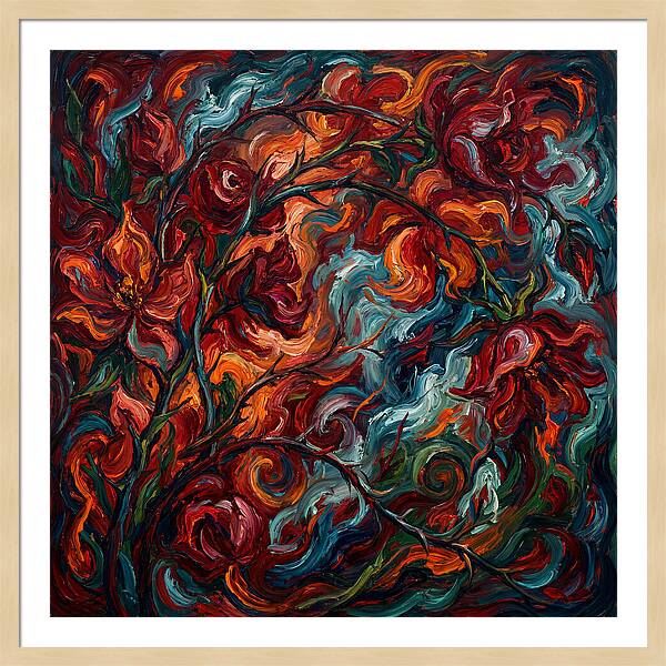 Rose Arbor In Expressionist Style