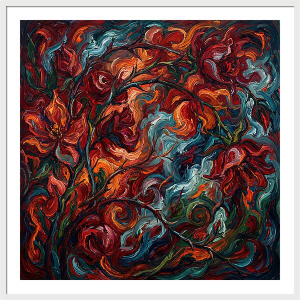 Rose Arbor In Expressionist Style