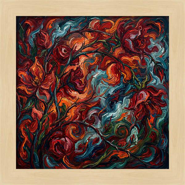 Rose Arbor In Expressionist Style