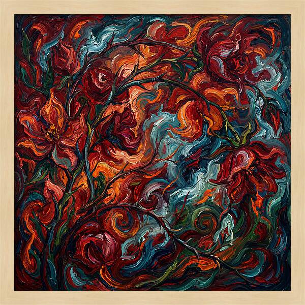 Rose Arbor In Expressionist Style