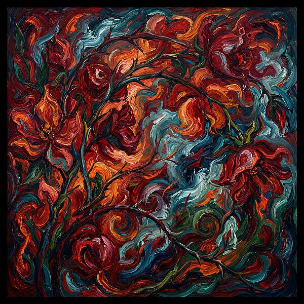 Rose Arbor In Expressionist Style