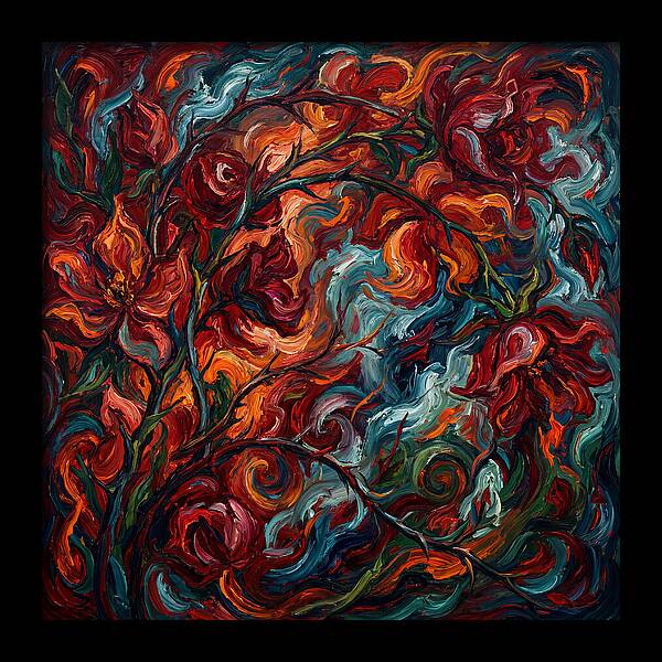 Rose Arbor In Expressionist Style