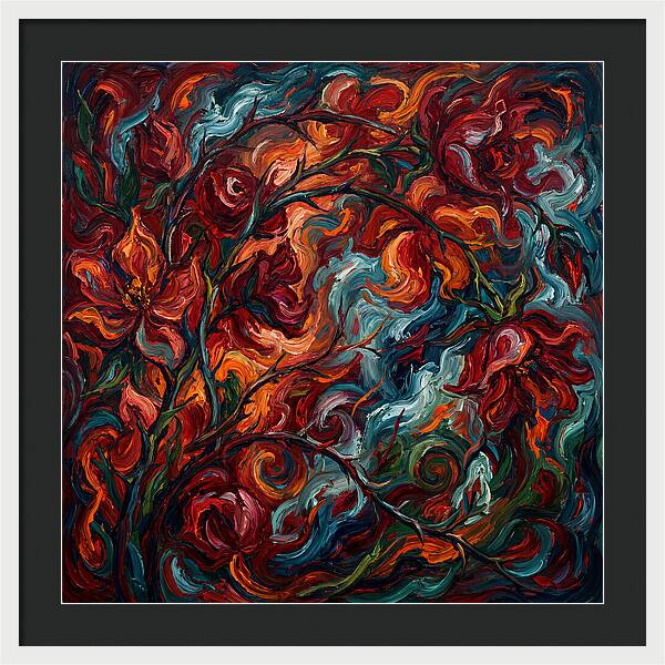 Rose Arbor In Expressionist Style