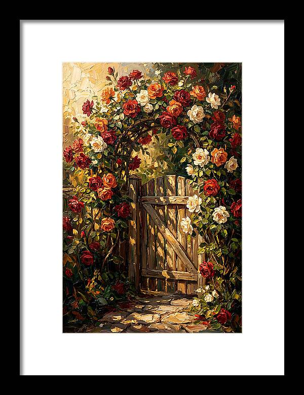 Rose Arch Over Garden Gate