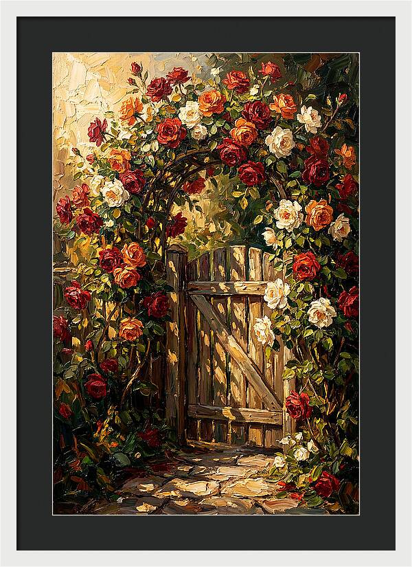 Rose Arch Over Garden Gate