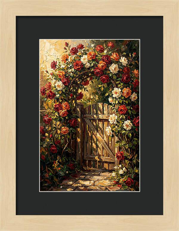 Rose Arch Over Garden Gate