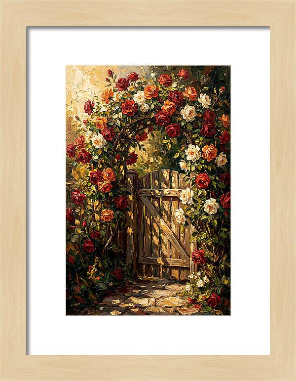 Rose Arch Over Garden Gate