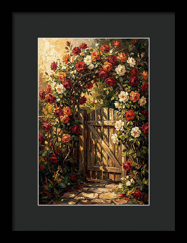 Rose Arch Over Garden Gate