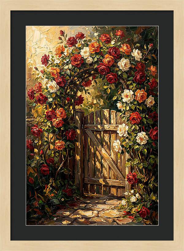 Rose Arch Over Garden Gate