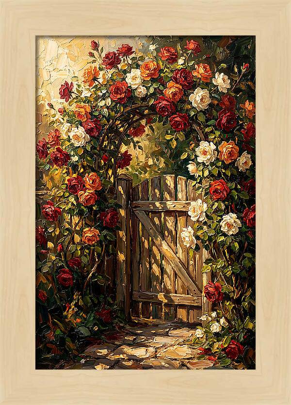 Rose Arch Over Garden Gate