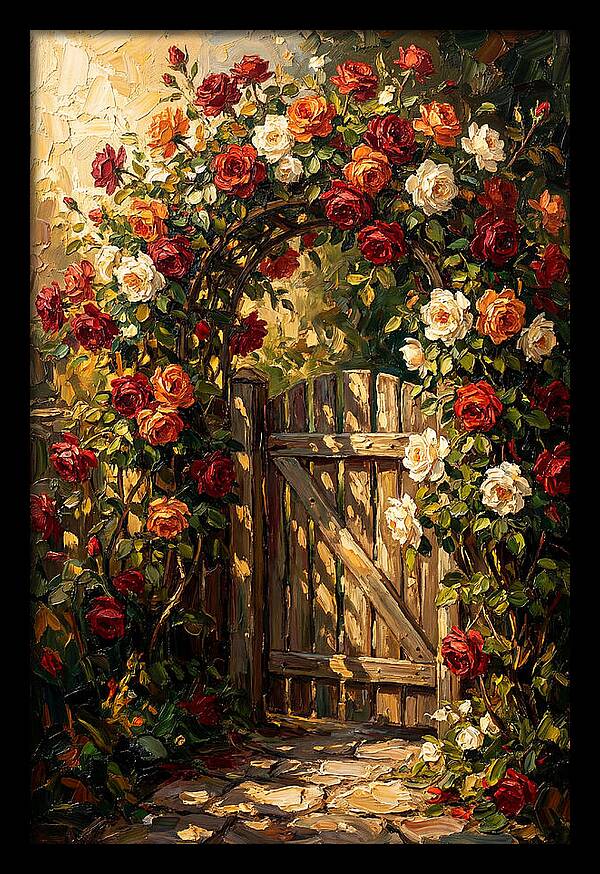 Rose Arch Over Garden Gate