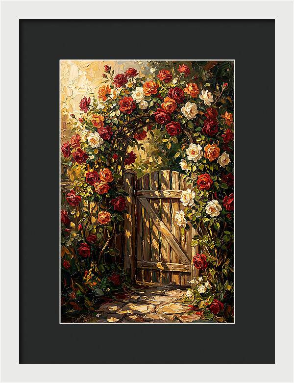 Rose Arch Over Garden Gate