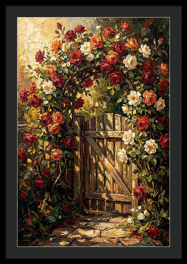 Rose Arch Over Garden Gate