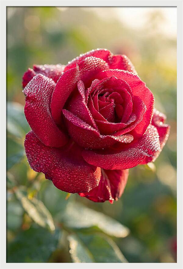 Rose With Dew Drops