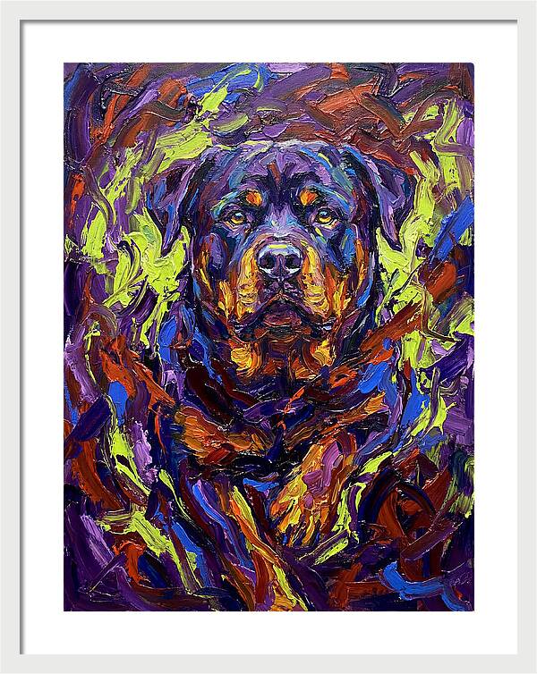 Rottweiler In Expressionist Style