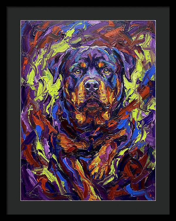 Rottweiler In Expressionist Style