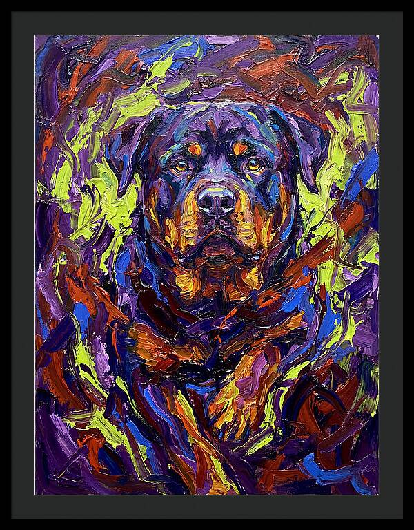 Rottweiler In Expressionist Style