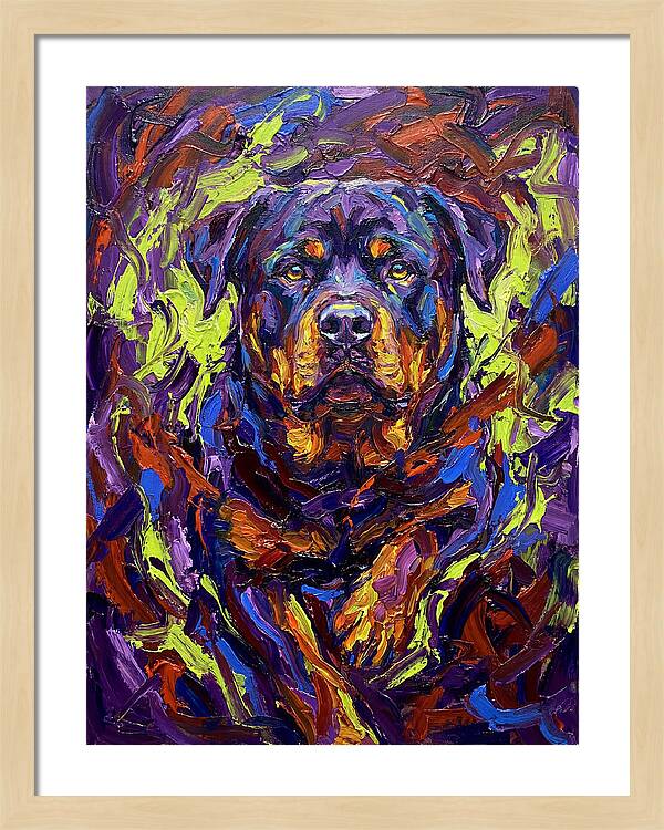 Rottweiler In Expressionist Style