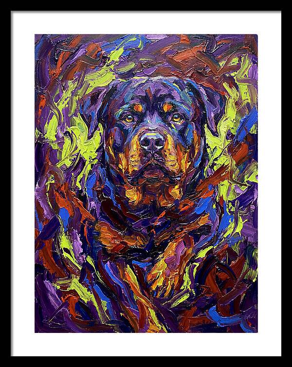 Rottweiler In Expressionist Style