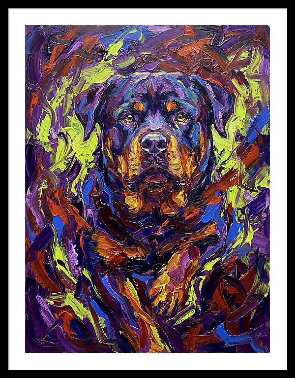 Rottweiler In Expressionist Style