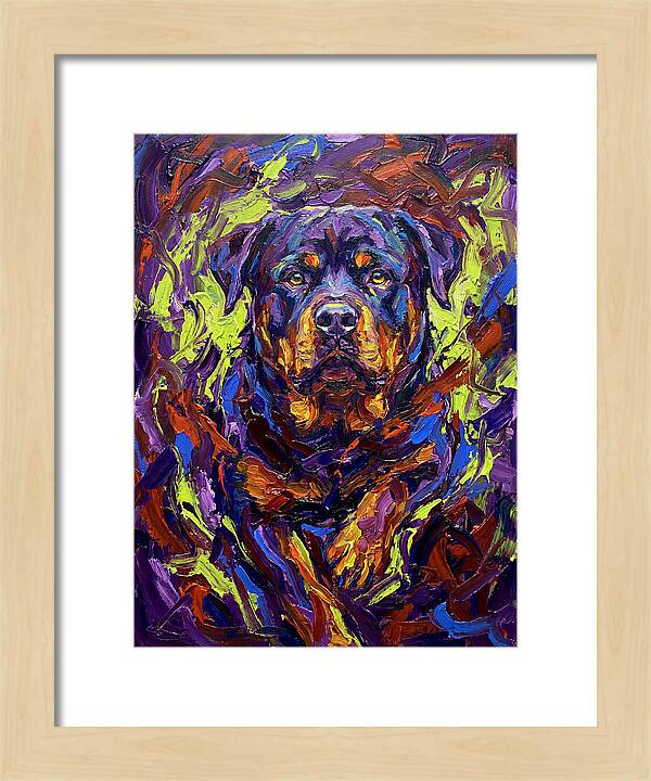 Rottweiler In Expressionist Style