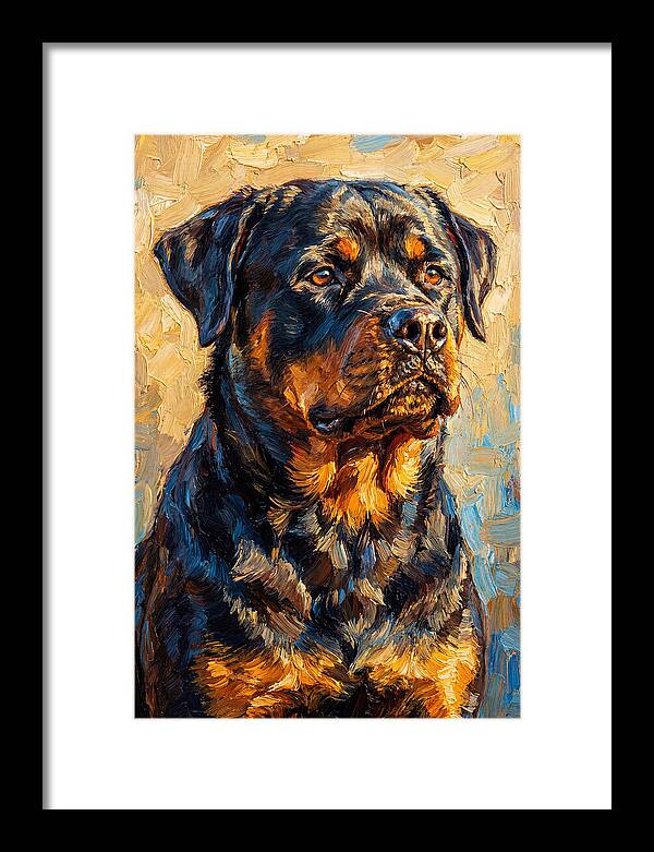 Rottweiler In Mediterranean Light
