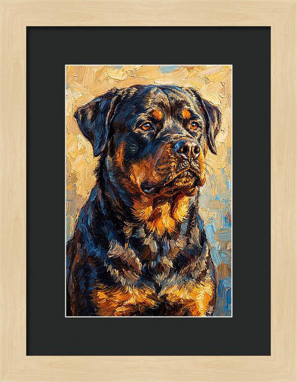 Rottweiler In Mediterranean Light