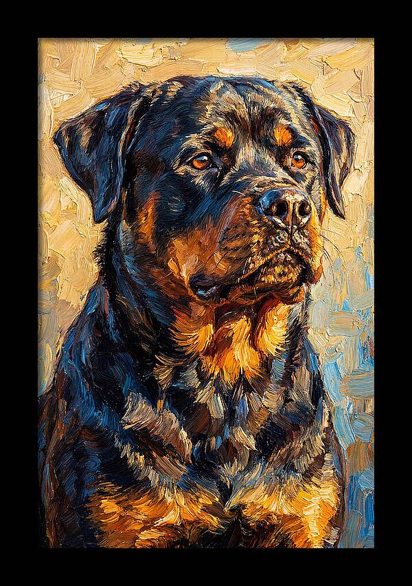 Rottweiler In Mediterranean Light