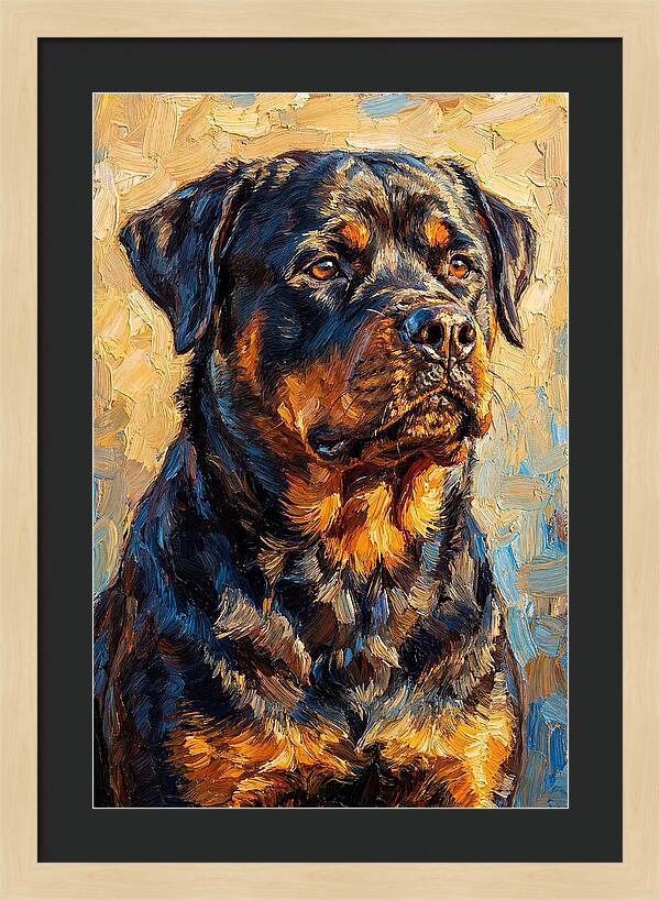 Rottweiler In Mediterranean Light