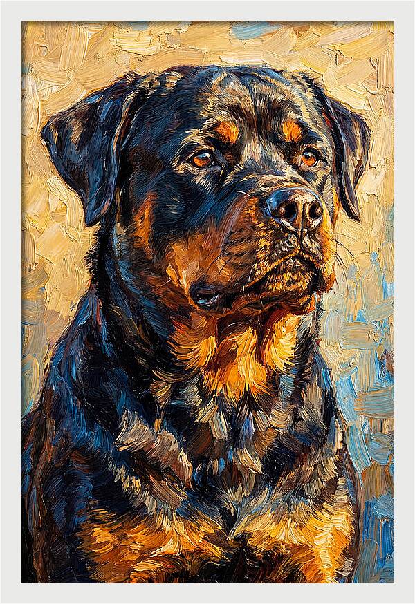 Rottweiler In Mediterranean Light