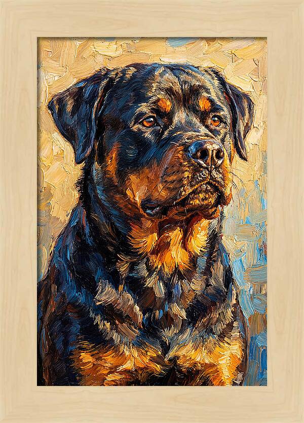 Rottweiler In Mediterranean Light