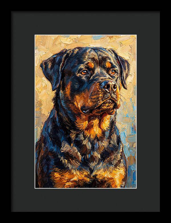 Rottweiler In Mediterranean Light