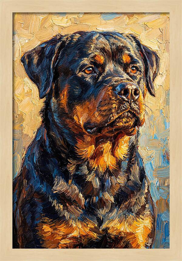 Rottweiler In Mediterranean Light