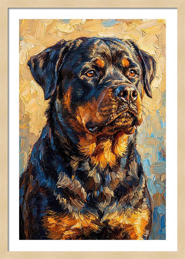 Rottweiler In Mediterranean Light