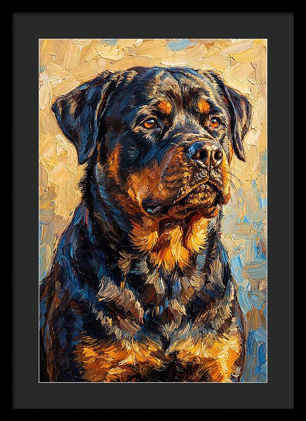 Rottweiler In Mediterranean Light
