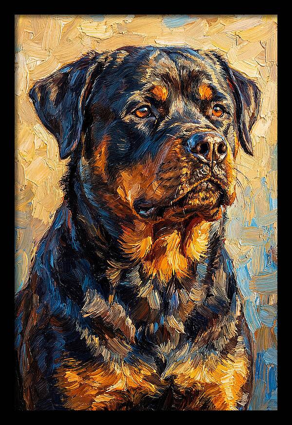 Rottweiler In Mediterranean Light