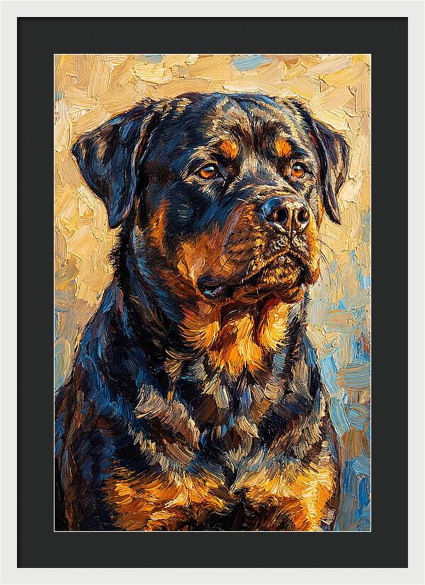 Rottweiler In Mediterranean Light